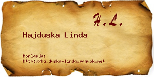 Hajduska Linda névjegykártya