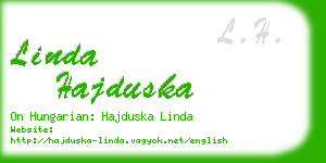 linda hajduska business card